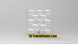 Transmitancia del 93% de la lente LED cuadrada de ROHS 50 mm