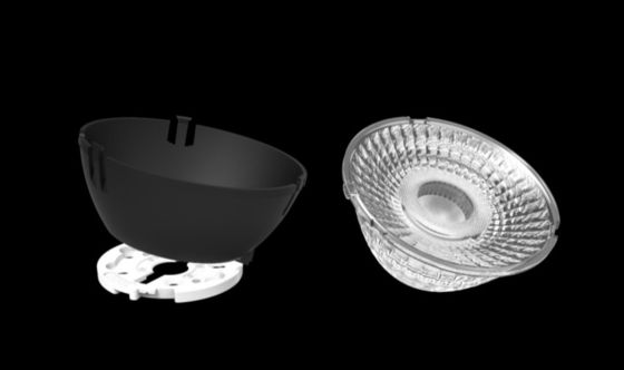 Cree 1507 / 1512 Chip Lente de luz 36 grados Ángulo del haz