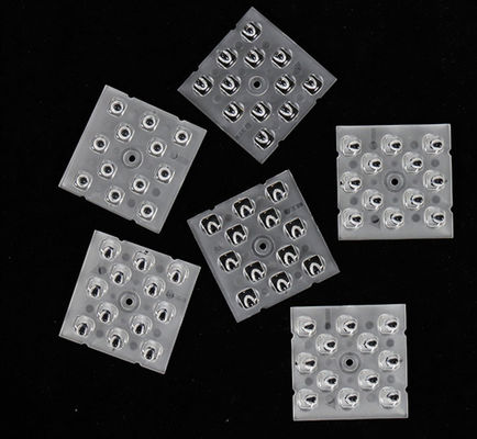 12in1 de alta potencia 50x50MM Multi Lens Array Lente óptica LED para luz de calle LED