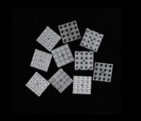 Lente LED compacta de 50x50 mm diseñada para el control preciso de la luz en la iluminación exterior